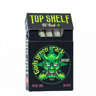 Green Crack – Top Shelf 0.7 Grams Pre-Rolls (10-Pack)