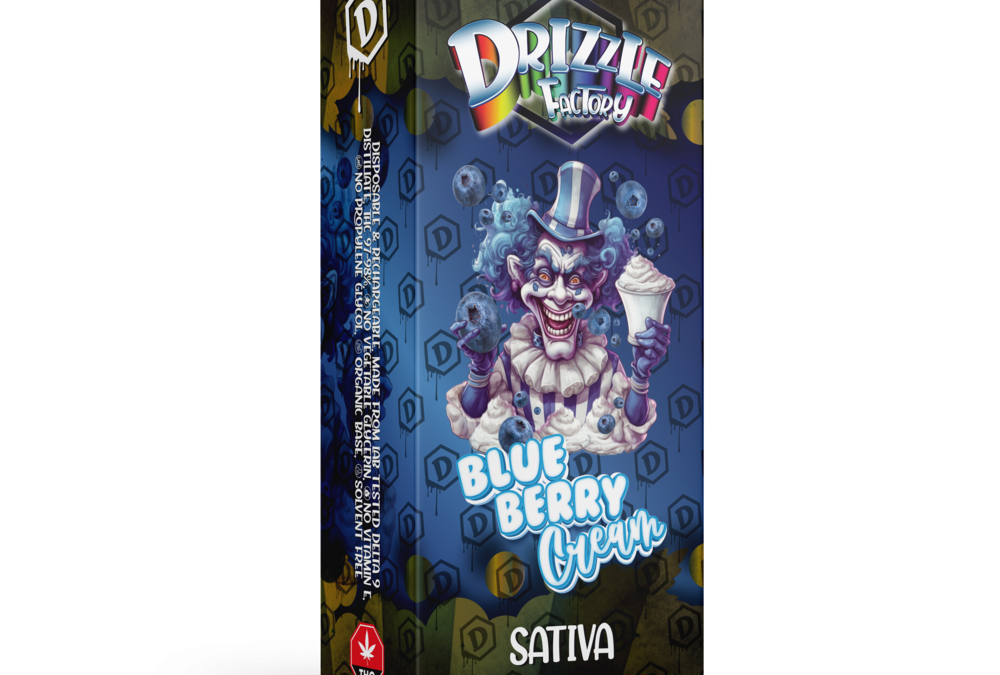 Blueberry Cream Vape – Drizzle Factory – Sativa